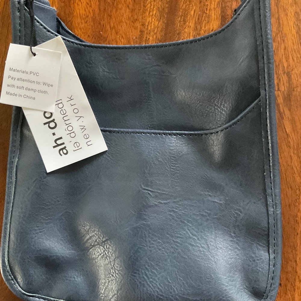 NWT Medium Ahdorned Faux Leather Crossbody Bag